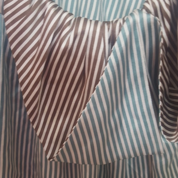 BCBGMAXAZRIA Silk Blouse Striped Tank - Picture 4 of 6